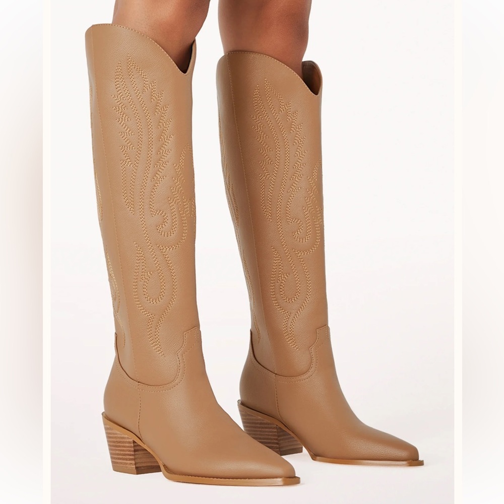 Billini Tall Camel Teak Cowboy Boots